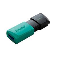 [DTXM/256GB] MEMORIA KINGSTON 256GB USB 3.2 GEN 1 ALTA VELOCIDAD / DATATRAVELER EXODIA M VERDE OCEAN C/TAPA MÓVIL (DTXM/256GB)