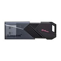 [DTXON/64GB] MEMORIA KINGSTON 64GB USB 3.2 GEN 1 ALTA VELOCIDAD / DATATRAVELER EXODIA ONYX NEGRO C/TAPA MÓVIL (DTXON/64GB)