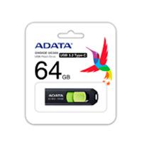 [ACHO-UC300-64G-RBK/GN] MEMORIA ADATA 64GB USB TIPO C UC300 RETRACTIL NEGRO VERDE (ACHO-UC300-64G-RBK/GN)