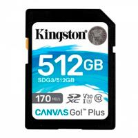 [SDG3/512GB] MEMORIA FLASH SD KINGSTON SDXC CANVAS GO PLUS 512GB 170RC10 UHS-I U3 V30(SDG3/512GB)