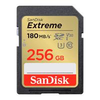[SDSDXVV-256G-GNCIN] MEMORIA SANDISK SDXC 256GB EXTREME 180MB/S 4K CLASE 10 U3 V30 SDSDXVV-256G-GNCIN