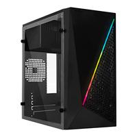 [AC-933070] GABINETE ACTECK KIOTO GC460 / MINI TORRE / MICRO ATX, MINI ITX / FUENTE 500W / ILUMINACION RGB / PANEL ACRILICO, METAL / NEGRO / AC-933070