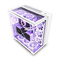 [CM-H91EW-01] GABINETE NZXT H9 ELITE / VIDRIO TEMPLADO / BLANCO / ATX MID TOWER /CON 3 VENTILADORES RGB /1 SIN RGB / GAMER