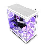 [CM-H91FW-01] GABINETE NZXT H9 FLOW /BLANCO/VIDRIO TEMPLADO/ATX MID TOWER /CON 4 VENTILADORES/GAMER
