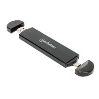 [130639] GABINETE MANHATTAN,USB A SDD M.2 NVME Y SATA, TIPO-C MACHO Y TIPO-A MACHO, PARA SSDS 2230/2242/2260/2280