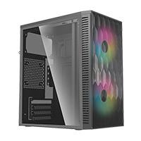 [AC-935838] GABINETE ACTECK FUJI GC470 / MINI TORRE / MICRO ATX , MINI ITX / FUENTE 500W / VENTILADOR RGB / PANEL ACRILICO, METAL / AC-935838