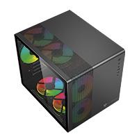 [BR-936033] GABINETE GAMER BALAM RUSH TANK MINI GI930 / MINI ATX / MINI ATX - MINI ITX / PANEL CRISTAL TEMPLADO / BAHIA 3X SSD - 2X HDD / VENTILADOR RGB / MALLA METALICA / METAL / NEGRO / BR-936033