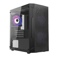 [BR-936118] GABINETE GAMER BALAM RUSH ARTIC GI725 / MINI TORRE / MICRO ATX, MINI ITX / VENTILADOR RGB / PANEL CRISTAL TEMPLADO, METAL / NEGRO / BR-936118
