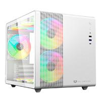 [BR-936040] GABINETE GAMER BALAM RUSH TANK MINI GI930 / MINI ATX / MINI ATX - MINI ITX / PANEL CRISTAL TEMPLADO / BAHIA 3X SSD - 2X HDD / VENTILADOR RGB / MALLA METALICA / METAL / BLANCO / BR-936040