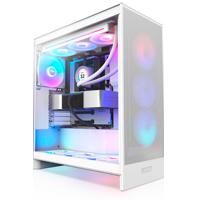 [CM-H72FW-R1] GABINETE NZXT H7 FLOW RGB/BLANCO/MIDI-TOWER/GAMER