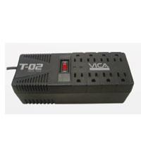 [T-02] REGULADOR VICA T-02 DE 1200VA/700W 8 CONTACTOS PROTECTOR DE LINEA TELEFONICA GARANTIA 5 AÑOS