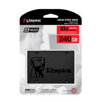 [SA400S37/240G] Unidad de Estado Solido Interno, Kingston, A400, 240 GB, 2.5 SATA3, Lectura 500 MB/s, Escritura 320 MB/s.