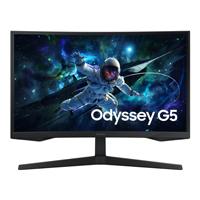 [LS27CG552ELXZX] Monitor LED Samsung 27 pulgadas, Widescreen, Odyssey, G5, QHD, 2,560 x 1,440, Gamer, Curvo, Negro, 16:9, 165 Hz, 1 ms, Panel VA, FreeSync, DP, 2 HDMI, VESA 75