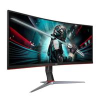 [C24G2] Monitor AOC Gamer Curvo, 23.6 pulgadas, negro y rojo, panel VA, HDMI, VGA, DisplayPort, aspecto 16:9, 1 ms, AMD FreeSync, 165 Hz, resolución 1920 x 1080, 250 cd/m², 80 millones a 1, VESA 100x100