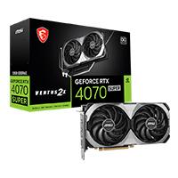 [GEFORCE RTX 4070 SUPER 12G VENTUS 2X OC] TARJETA DE VIDEO MSI NVIDIA GEFORCE RTX 4070 SUPER OC PCIE X16 4.0/12GB/GDDR6X/ESTANDAR/1HDMI/3XDP/GAMA ALTA/GAMER