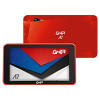 [GTA7WFRED] Tablet Ghia A7 WiFi,  Modelo A50, Procesador QuadCore, WiFi, Bluetooth, 1GB RAM, 16GB Almacenamiento, 0.3MP + 2MP Cámaras, 2100mAh, Android 9 Go Edition, Color Rojo