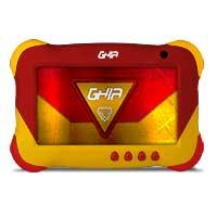 [GK133R] Tablet Ghia 7 Kids,  Modelo A133, Procesador QuadCore, 1GB RAM, 16GB Almacenamiento, 2 Cámaras, WiFi, Bluetooth, 2500mAh, Android 11 Go, Color Rojo