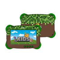 [GK133M2] Tablet Ghia Kids,  Modelo A133, Procesador QuadCore, 7", 2GB RAM, 32GB Almacenamiento, 2 Cámaras, WiFi, Bluetooth, 2500mAh, Android 13 Go, Color Verde Café
