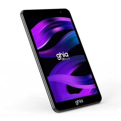 [GA8N2] Tablet Ghia A8 Book,  Modelo A523, Procesador OctaCore, 8", 4GB RAM, 64GB ROM, 2 Cámaras, WiFi, Bluetooth, 4000mAh, Android 14, Color Negro