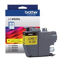 [LC402XLY] CARTUCHO BROTHER LC402XLY AMARILLO, RENDIMIENTO 1500 PAGINAS