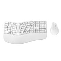 [AC-936255] KIT ACTECK CREATOR VIRTUOS FITT MK770 / TECLADO Y MOUSE VERTICAL / INALAMBRICO / USB / MULTIMEDIA / 118 TECLAS / ESPAÑOL / RECARGABLE / 2400 DPI AJUSTABLE/ OPTICO / BLANCO / AC-936255