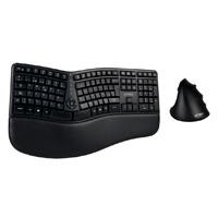 [AC-936248] KIT ACTECK CREATOR VIRTUOS FITT MK770 / TECLADO Y MOUSE VERTICAL / INALAMBRICO / RECEPTOR USB / RECARGABLE / 118 TECLAS / ESPAÑOL / MULTIMEDIA / OPTICO / 2400 DPI AJUSTABLE / NEGRO / AC-936248