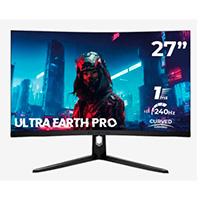 [BR-938631] Monitor gamer Balam Rush Ultra Earth Pro MGP27C, 27 pul, curvo, 240Hz, Full HD, 1ms, joystick de navegación, DP, HDMI, audio out, DC, VESA, 3 años de garantía, negro, BR-938631