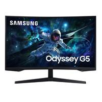 [LS32CG552ELXZX] Monitor LED Samsung, 32 pulgadas, widescreen, Odyssey G5, QHD, 2560 x 1440, gamer, curve, negro, 16:9, 165Hz, 1ms, panel VA, FreeSync, 1 DP, 2 HDMI, VESA 75, auto source switch+
