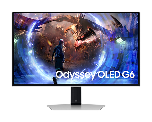 [LS27DG600SLXZX] Monitor LED Samsung, 27 pulgadas, QHD (2560 x 1440), flat, Odyssey OLED G6, 0.03ms (GTG), 360Hz, FreeSync, D. Port, HDMI, USB hub