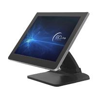 [EC-TS-1538] Monitor EC Line EC-TS-1538, negro, panel touch screen, 15 pulgadas, pantalla capacitiva, conexión USB, HDMI, VGA